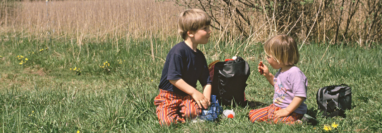 Eva und Dominik bei der Recherche für "Freizeit mit Kindern" Eva und Dominik bei der Recherche für "Freizeit mit Kindern"
