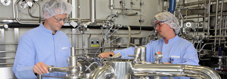 Biotechnologische Produktionsanlage bei Roche im Werk Penzberg